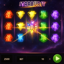 CrownPlay - Starburst Slot Game - Online Casino